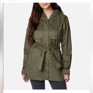 COLUMBIA Women's Pardon My Trench Rain Jacket - Size Medium